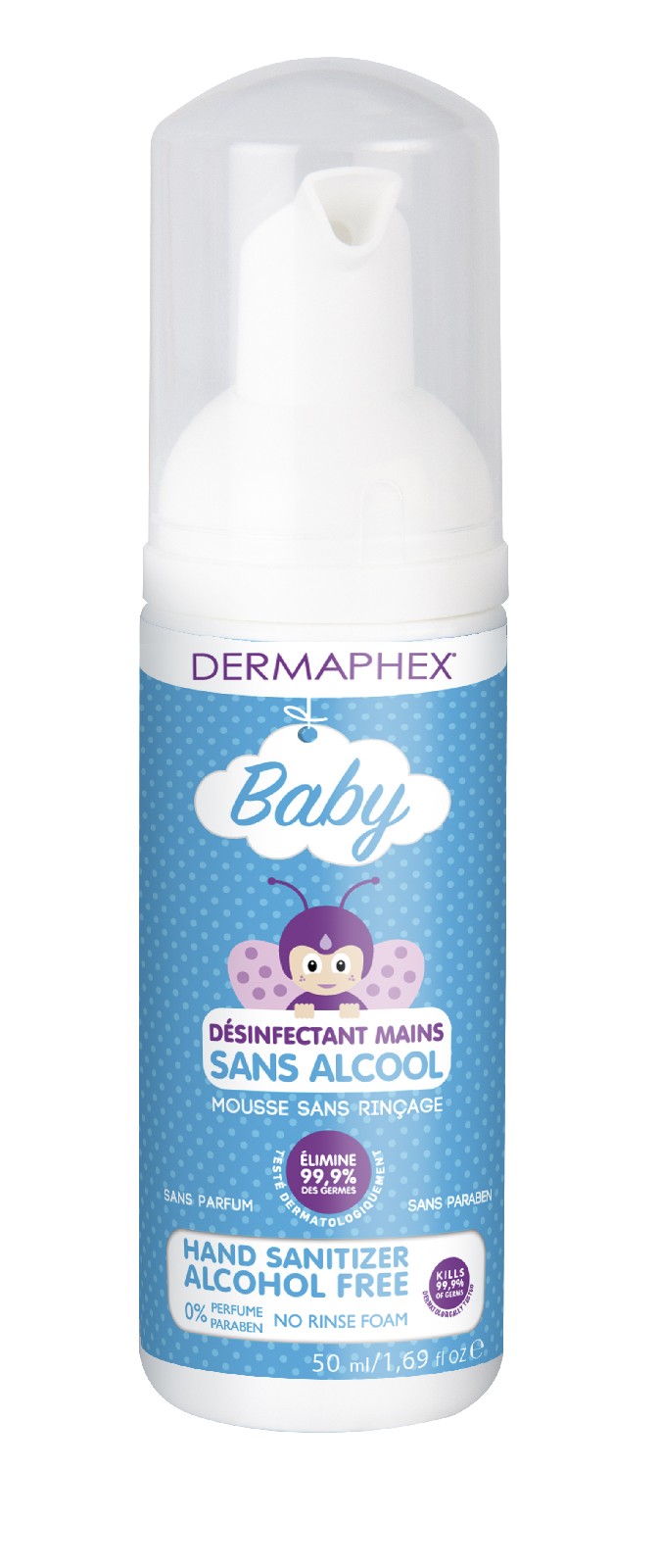 Dezinfekce na ruce DERMAPHEX BABY bezalkoholová pěnová 50 ml