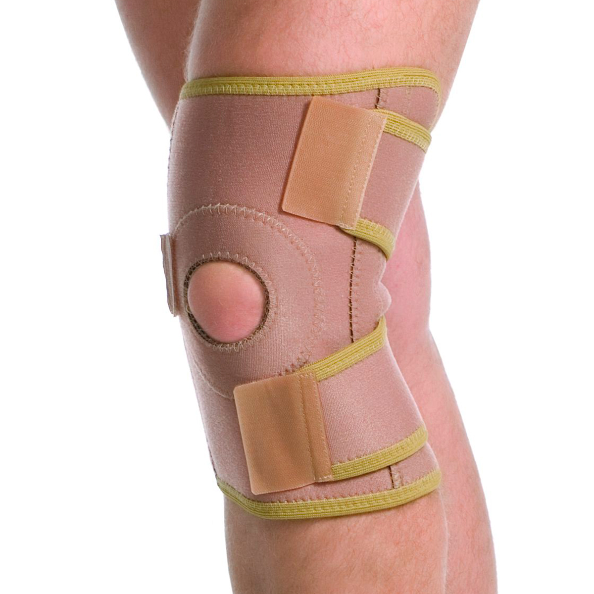 Bandáž kolene s bočními výztuhami béžová, Medtextile, 6058