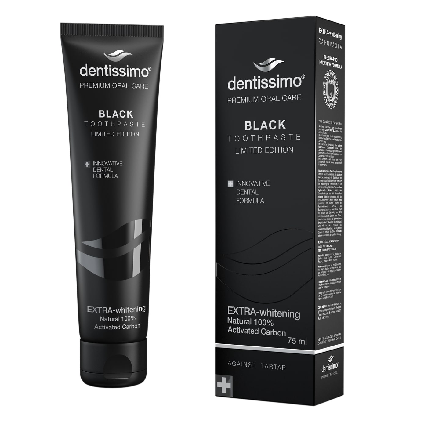 Zubní pasta Dentissimo® BLACK EXTRA-whitening