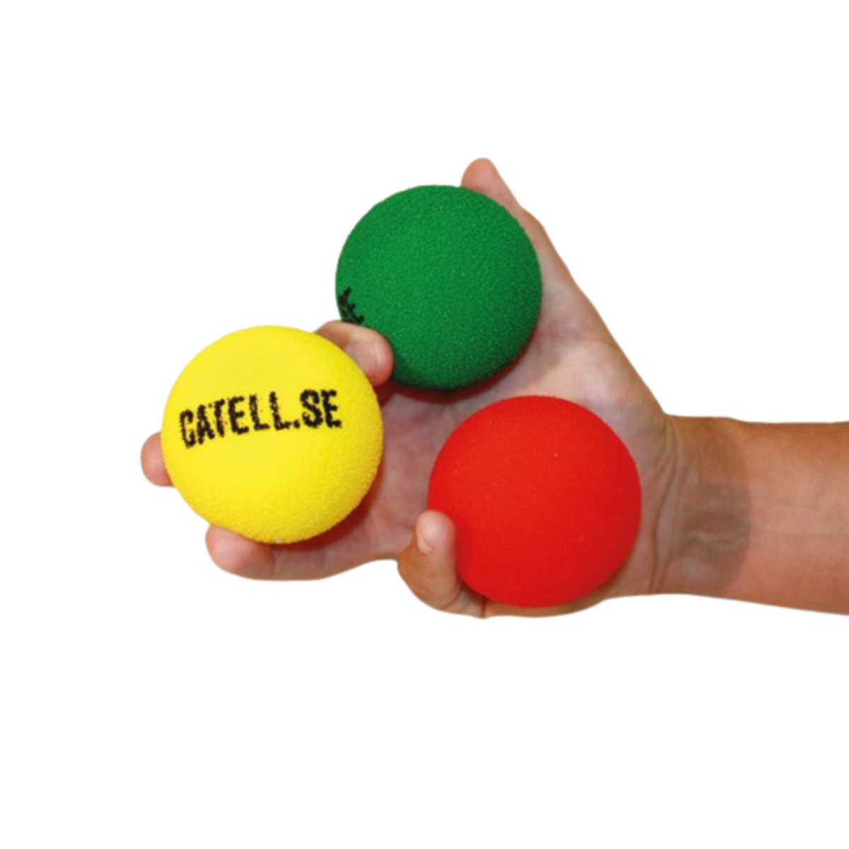 Posilovací pěnový míček Tvrdý červený CATELL, C5372