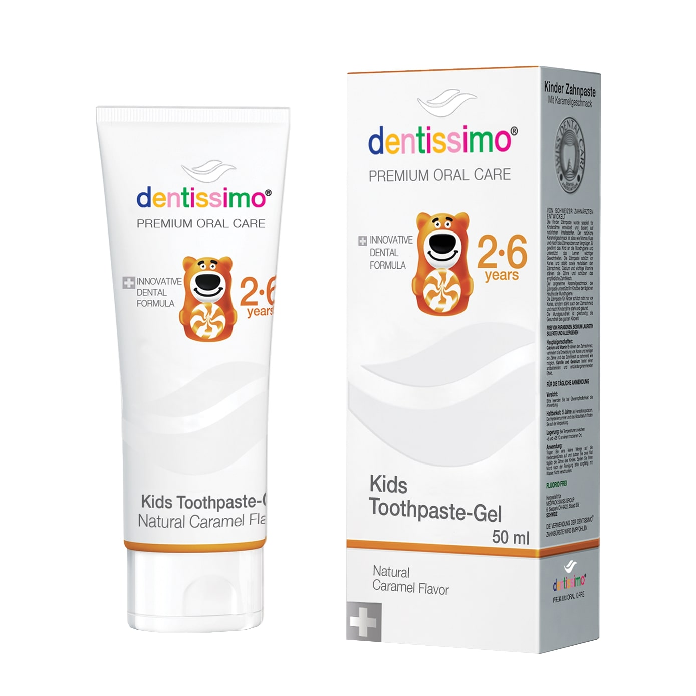 Zubní pasta pro děti Dentissimo® karamel Kids 2-6 let